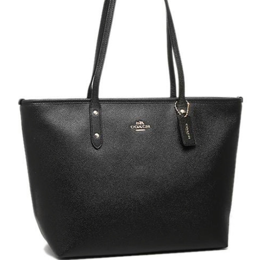 Coach leather tote bag